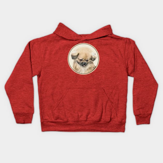 Pekingese Kids Hoodie by Alpen Designs